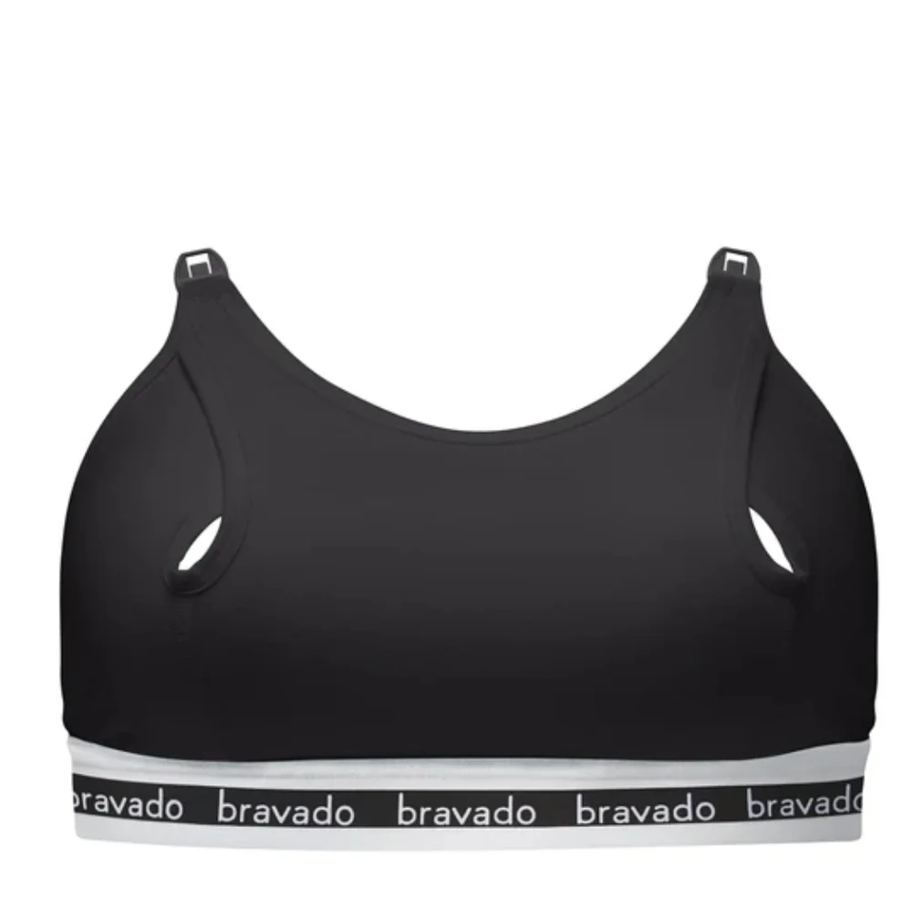 Bravado Clip and Pump Hand Free Nursing Bra Black, New without Tag - Picture 1 of 5